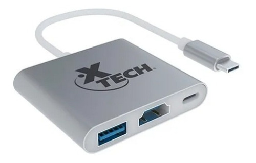 ADAP MULTIPUERTO USB C 3 EN 1 XTC 565