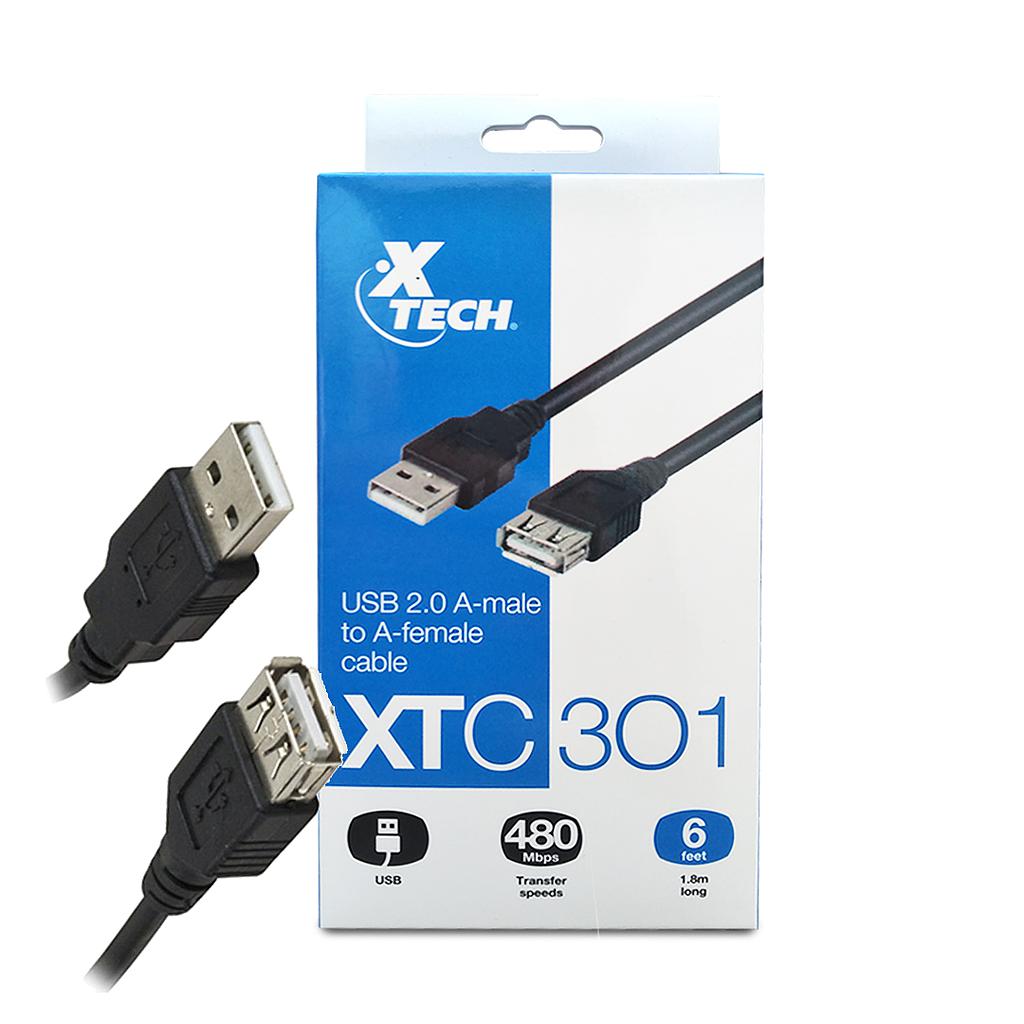 CABLE EXTENSION USB 1.8MTS XTC301 XTECH
