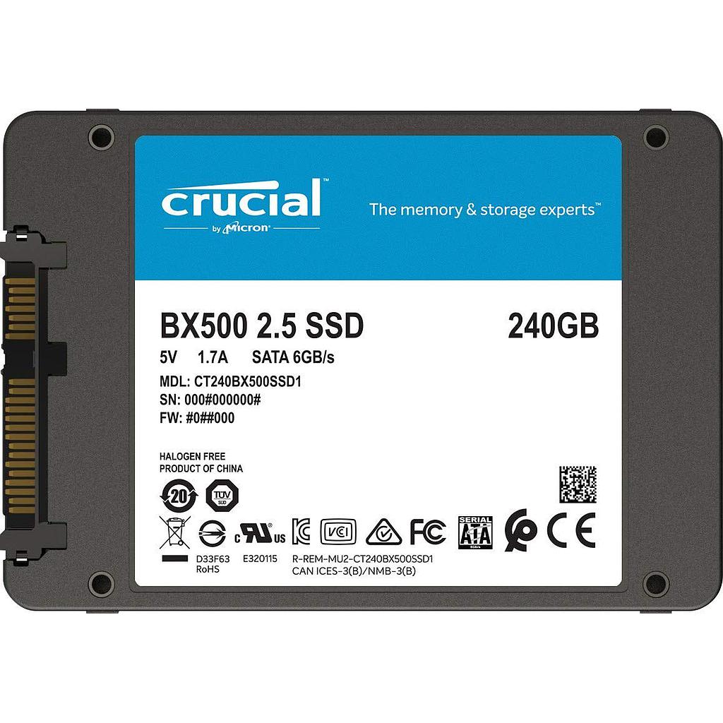 SSD 240GB BX500 CRUCIAL